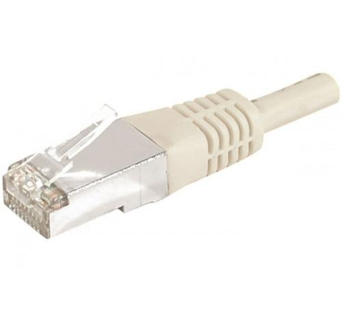 Cable RJ45 gris 5 M blindé catégorie 6a 10G