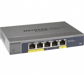 Switch Netgear GS105PE 5 ports niv2 alimenté par PoE+