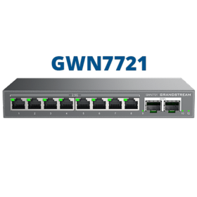 Switch 8 ports 2,5 giga 2 SFP+ Grandstream GWN7221 Lite