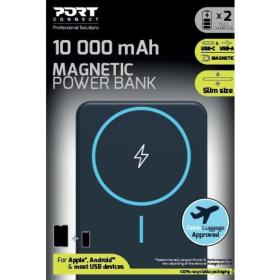 Powerbank 10000 mAh Qi2 2 USB Port Design