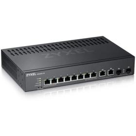 afficher l'article Switch 8 ports giga 2 SFP combo Zyxel GS2220-10