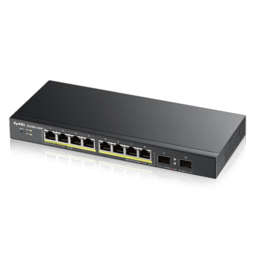 Switch 8 ports giga PoE 77W 2 SFP Zyxel GS1900-10HP