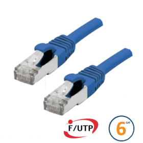 Câble RJ45 Cat 6 F/UTP 1 m bleu