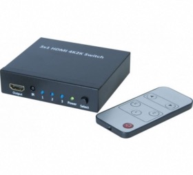 Switch HDMI 3 ports avec télécommande