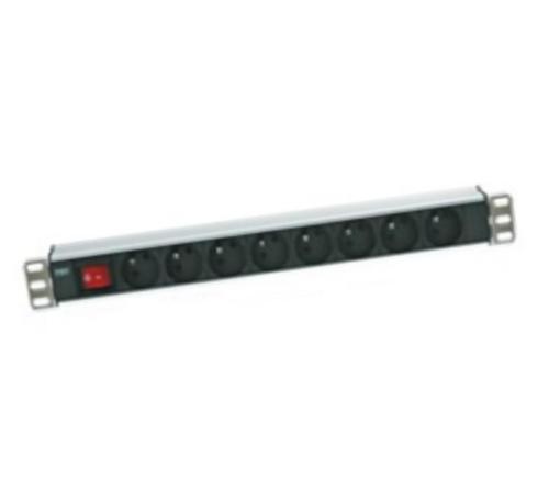 Bandeau rackable 6 prises FR et interrupteur