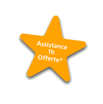 1 heure d'assistance mise en place offerte