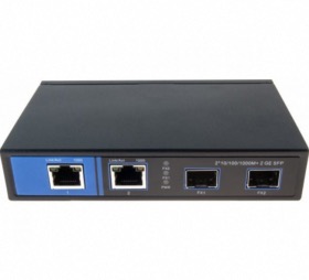 Switch avec 2 ports gigabit ethernet et 2 ports fibre SFP
