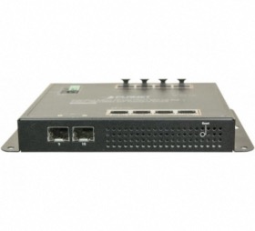 Switch industriel plat 8 ports Gigabit PoE+ 2 SFP Planet