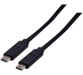Cordon USB 3.2 Gen2 type C M/M 1 m noir