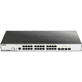 afficher l'article Switch 24 ports giga PoE+ 193W 4 SFP D-Link DGS-3000-28LP