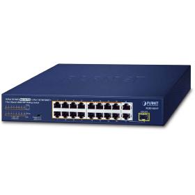 Switch 16 ports PoE 1 giga 1 combo Planet FGSD-1821P