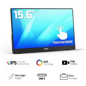 Moniteur portable Tactile USB-C 15,6 pouces Port Connect