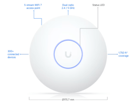 Point d'accès WiFi 7 managé U7-LR UBIQUITI