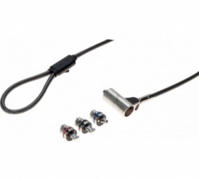 Cable antivol à clé 3 têtes K-Lock / Dell Wedge / HP