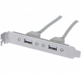 Equerre slot 2 ports USB 2.0 externes