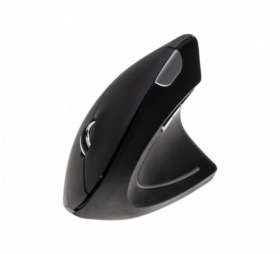 Souris verticale noire sans fil pour droitier