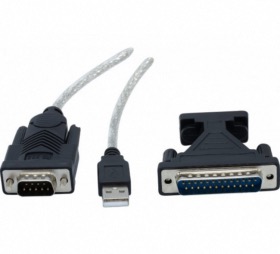 Convertisseur USB 2.0 vers RS-232 DB9/DB25