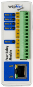 WebRelay Quad PoE 4 contacts secs