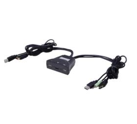 Switch KVM HDMI/USB/Audio 2 ports cbles intgrs