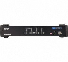 Commutateur KVM DVI Dual Link USB 4 ports audio hub USB 2