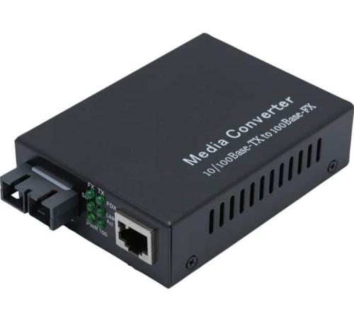 Convertisseur RJ45 10/100 fibre 100FX multimode 2 Km