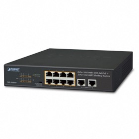 Switch rackable 10 ports Planet FSD-1008HP (8 PoE 120W)