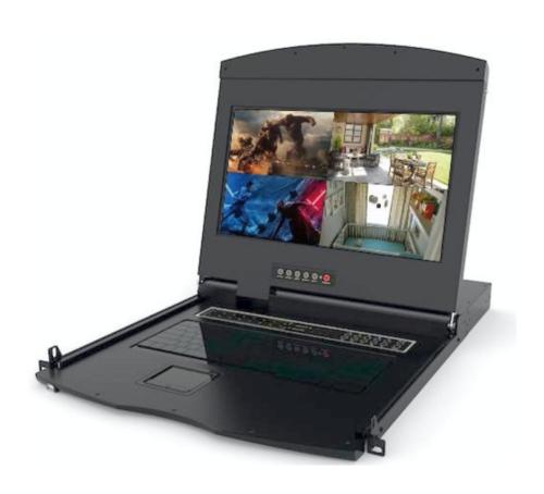 Console KVM 17 rackable FHD 4 ports HDMI/USB