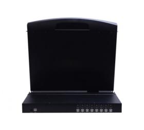 Console LCD rackable avec KVM 8 ports HDMI/USB