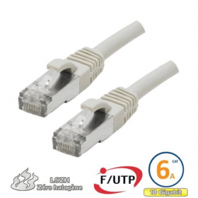 Cble RJ45 Cat 6a F/UTP LSZH 30 cm beige