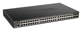 afficher l'article Switch D-LINK Smart+ 48 ports gigabit PoE+ 370W 4 SFP+