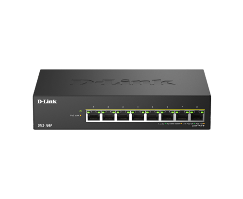 Switch D-LINK 8 ports 2,5 gigabits PoE++ 230W DMS-108P/E