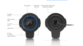 Caméra IP AI 8MP UniFi Protect Ubiquiti UVC-AI-LPR-B