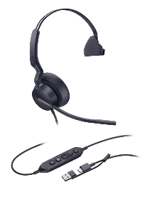 Casque USB A/C mono Teams et UC Yealink UH46T