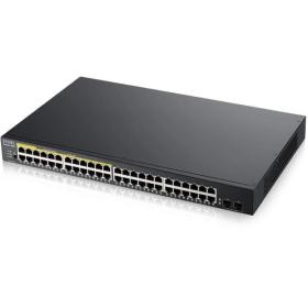 Switch 24 ports giga 24 PoE 170W 2 SFP Zyxel GS1900-48HP