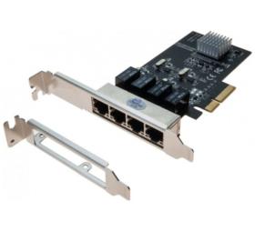 Carte réseau PCI-Express 4 ports RJ45 Gigabit