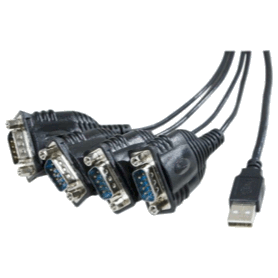 Convertisseur USB vers RS-232 4 ports