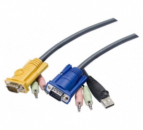 Cordon KVM VGA/USB Audio 5 mètres ATEN 2L-5305U