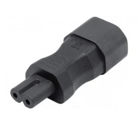 Adaptateur secteur IEC C14 mâle / IEC C7 femelle