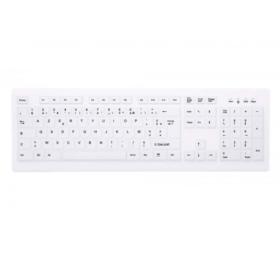 afficher l'article Clavier USB lavable AK-C8100 IP68 CHERRY blanc FR