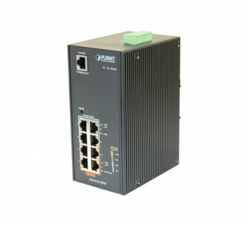 Switch industriel 8 ports 4 PoE+ Planet IGS-4215-4P4T