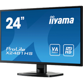Moniteur LED VA 24 pouces IIYAMA X2481HS-B1
