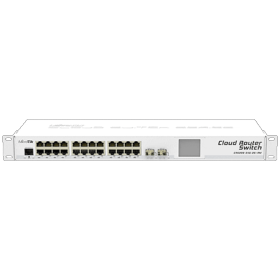 Switch Routeur Cloud 24 ports giga 2 SFP+ Mikrotik CRS326