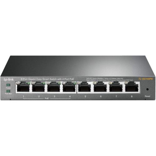 Switch 8 ports giga 4 PoE 64W TP-Link TL-SG108PE