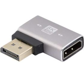 Adaptateur DisplayPort 1.4 8K M/F coudé plat 270°