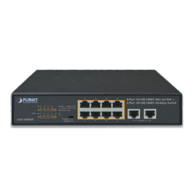 Switch 10 ports gigabit 8 PoE+ Planet GSD-1008HP