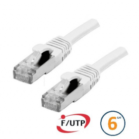 Câble RJ45 Cat 6 F/UTP 1 m blanc