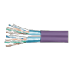 Câble violet double monobrin F/UTP CAT6 LSOH 100 M