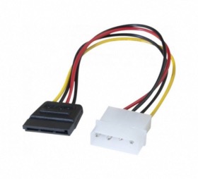 Adaptateur alimentation Molex vers SATA 20 cm