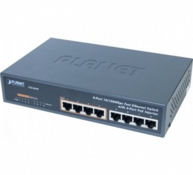 Switch 8 ports Planet FDS-804P (4 PoE 65W)