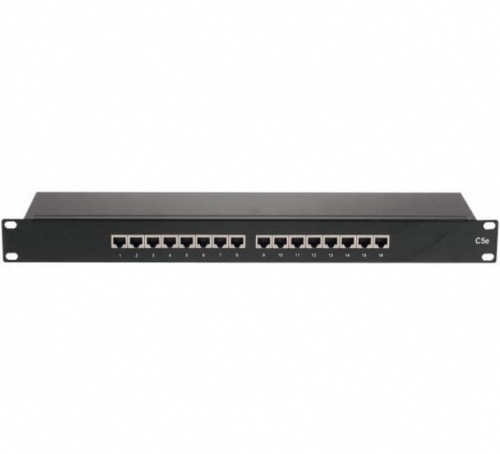 Panneau de brassage 19 CAT5E STP 16 ports